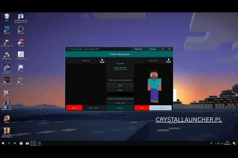 Zmiana skina w Crystal Launcher