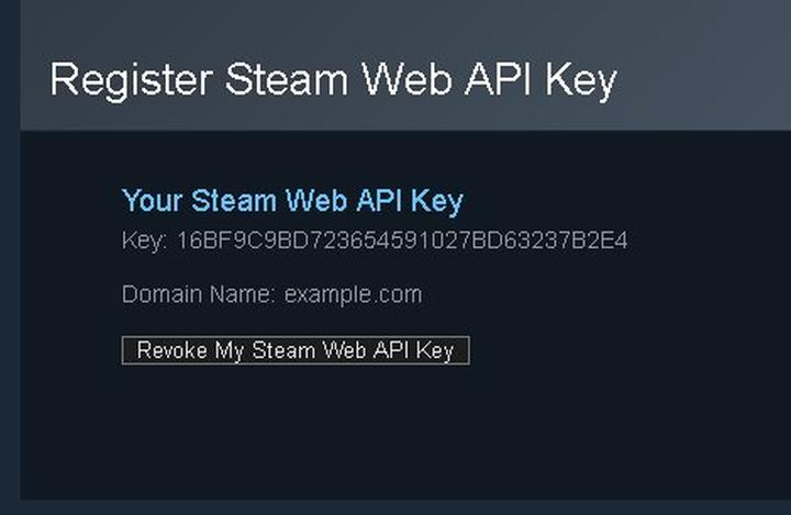 Klucz API Steam