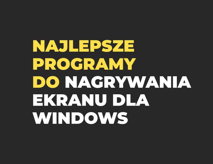 Programy do nagrywania gier
