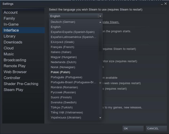 Zmiana języka na Steam – graj w ulubione tytuły w swoim rodzimym języku