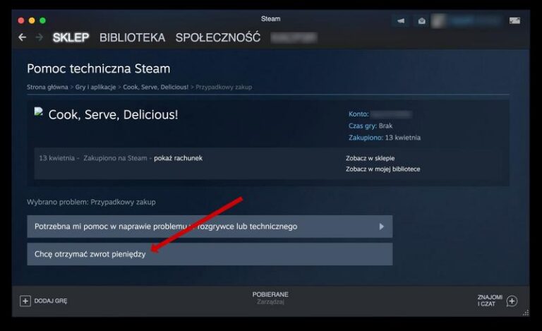 Jak bezproblemowo oddać grę na Steam i odzyskać swoje pieniądze