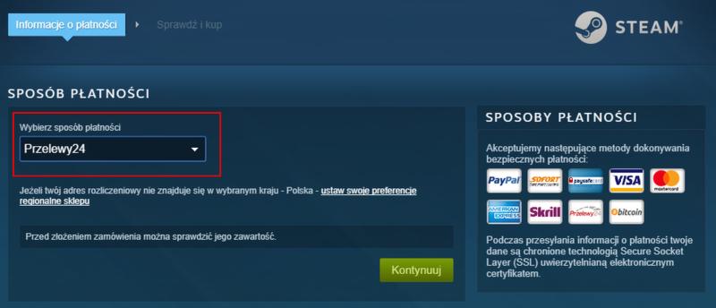 Steam na PayPal
