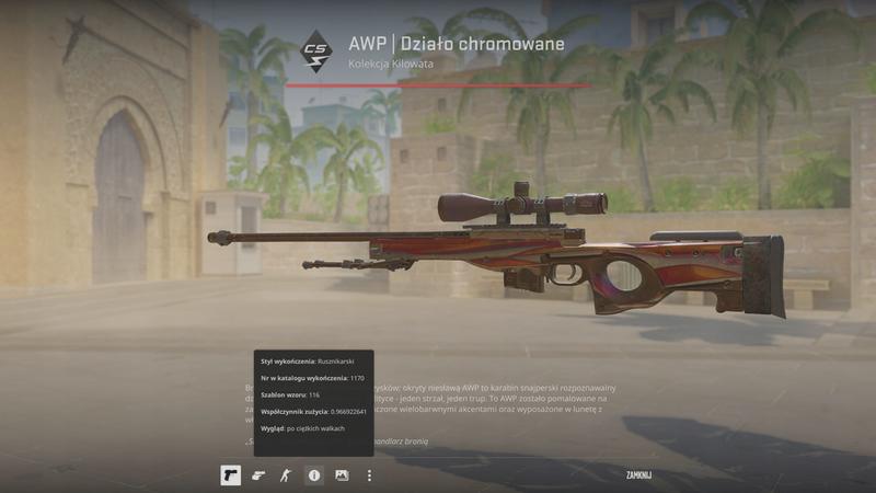 Ustawienia celownika AWP